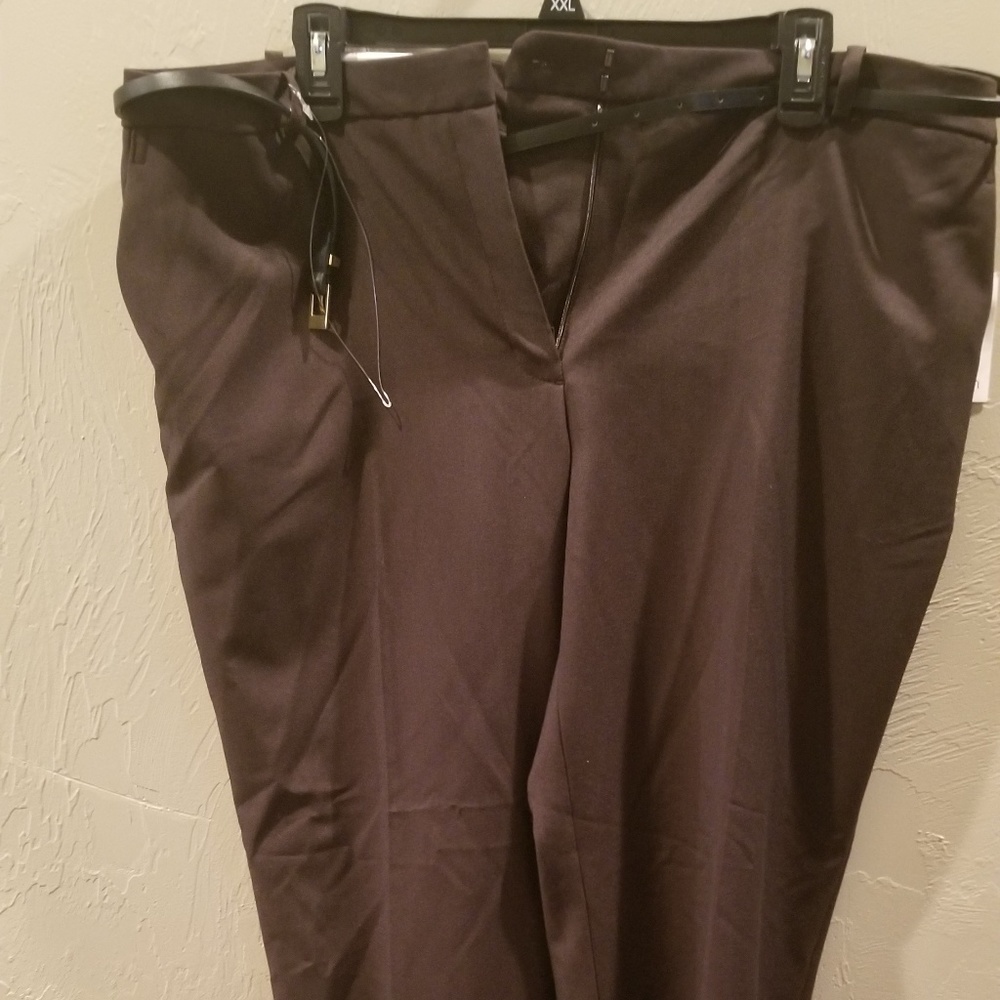 Dark Grey Trousers with black belt